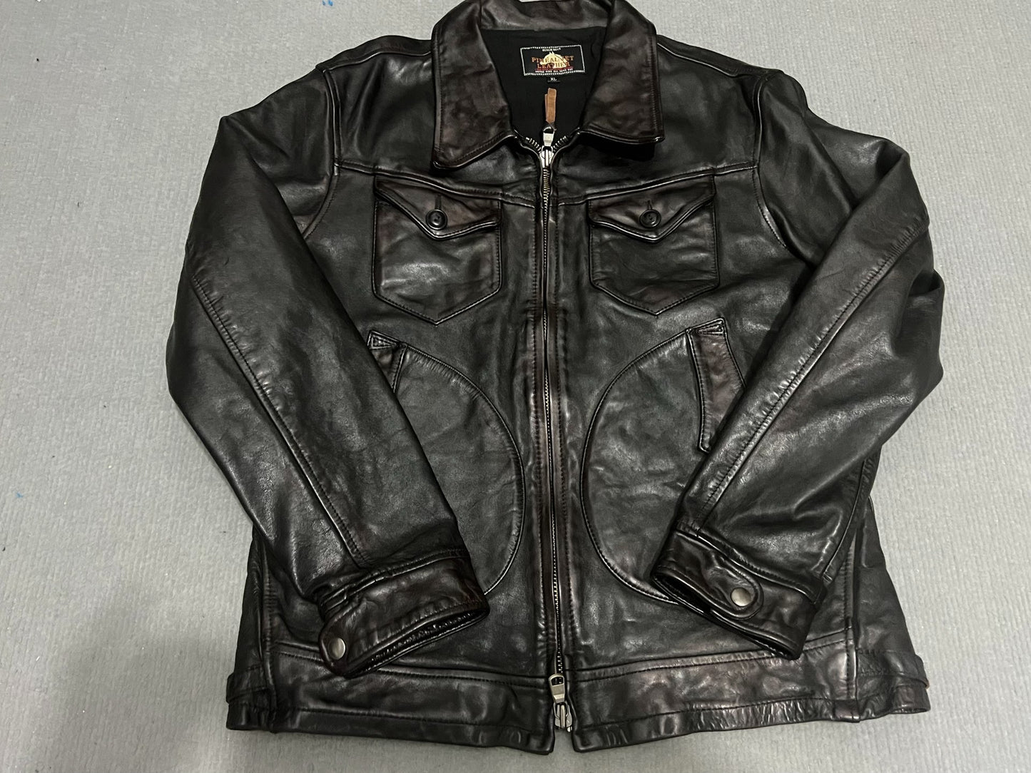 Men's Leather Jacket XL Size