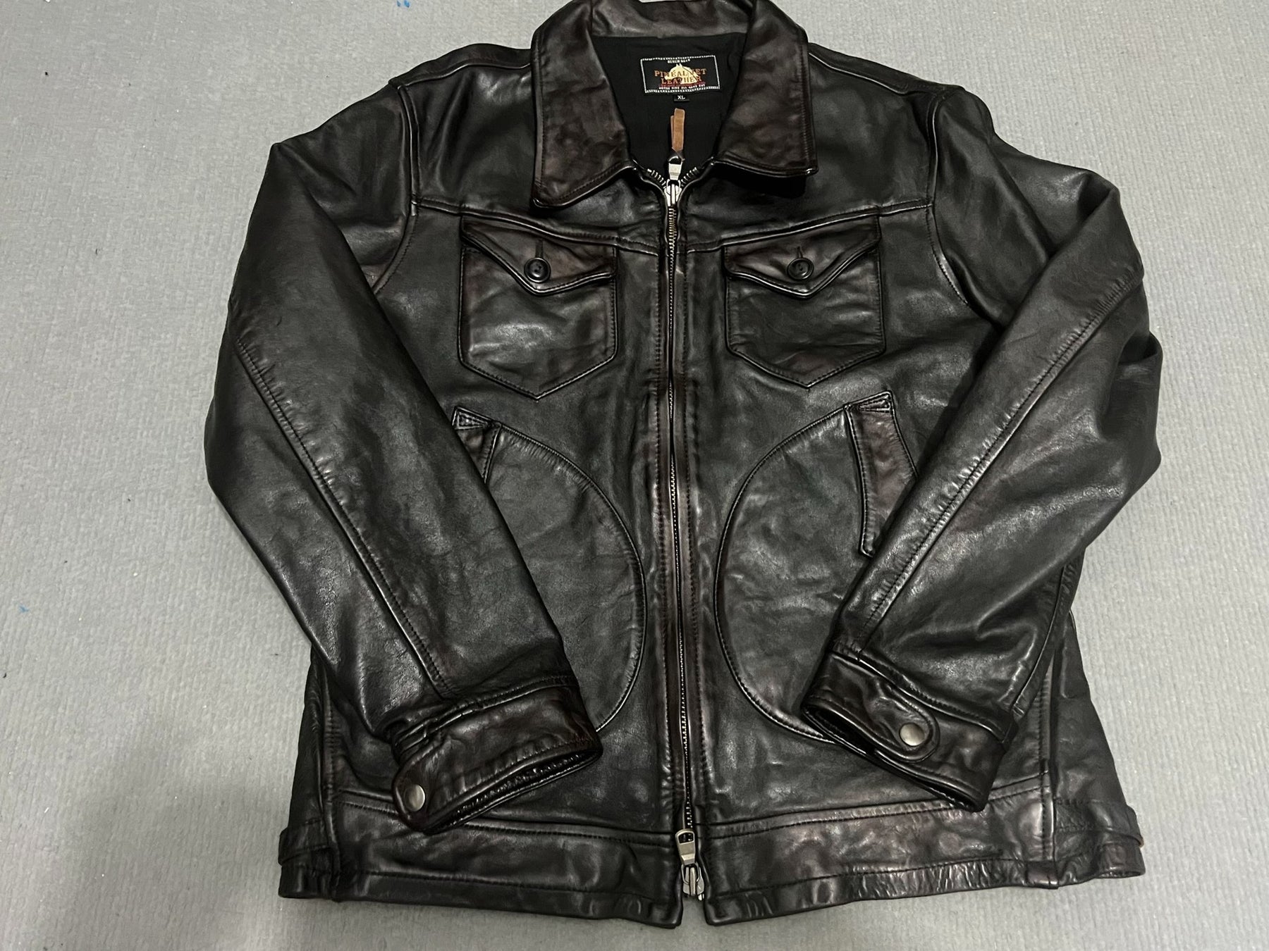 Men's Leather Jacket XL Size