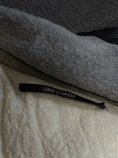 black leather high collar jacket