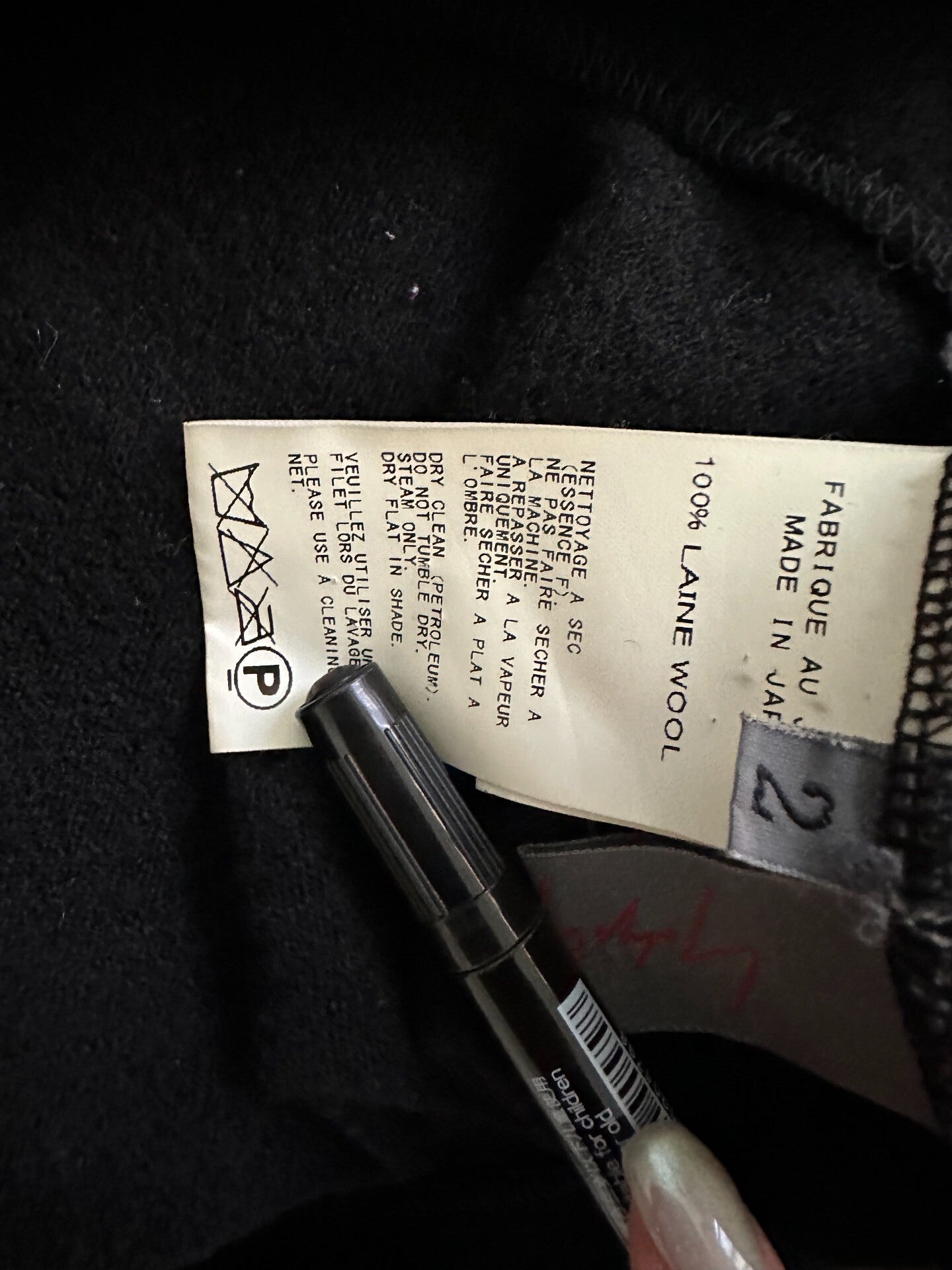 Yohji Yamamoto Black Turtleneck Sweater