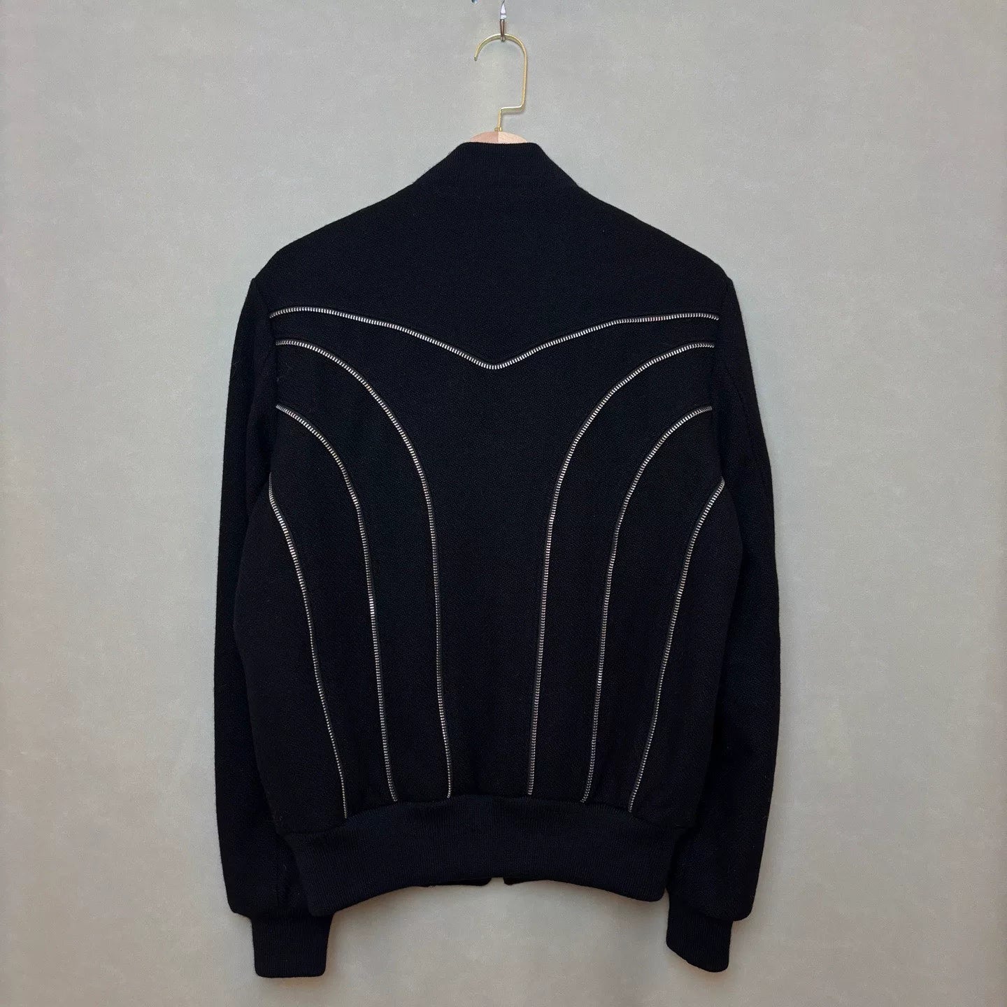 Saint Laurent Striped Bomber Jacket