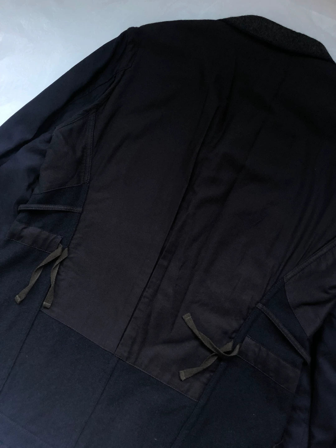 stylish navy wool jacket by kolor