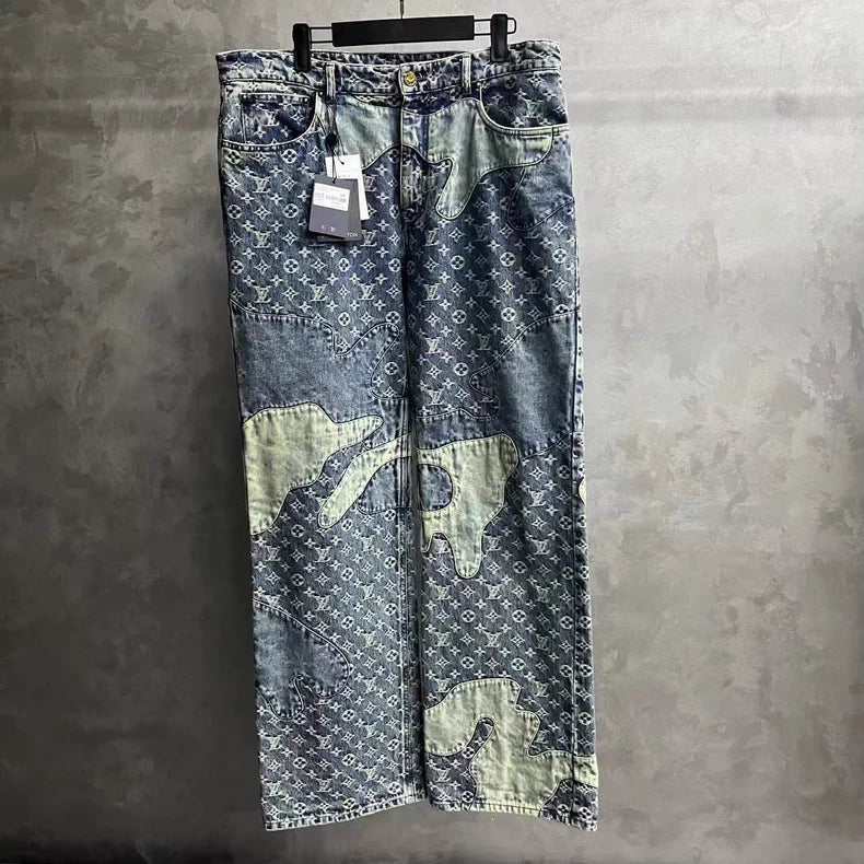 Louis Vuitton Nigo Deconstructed Denim Pants