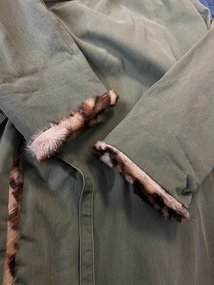VISVIM 12AW LHAMO ROBE Leopard Print