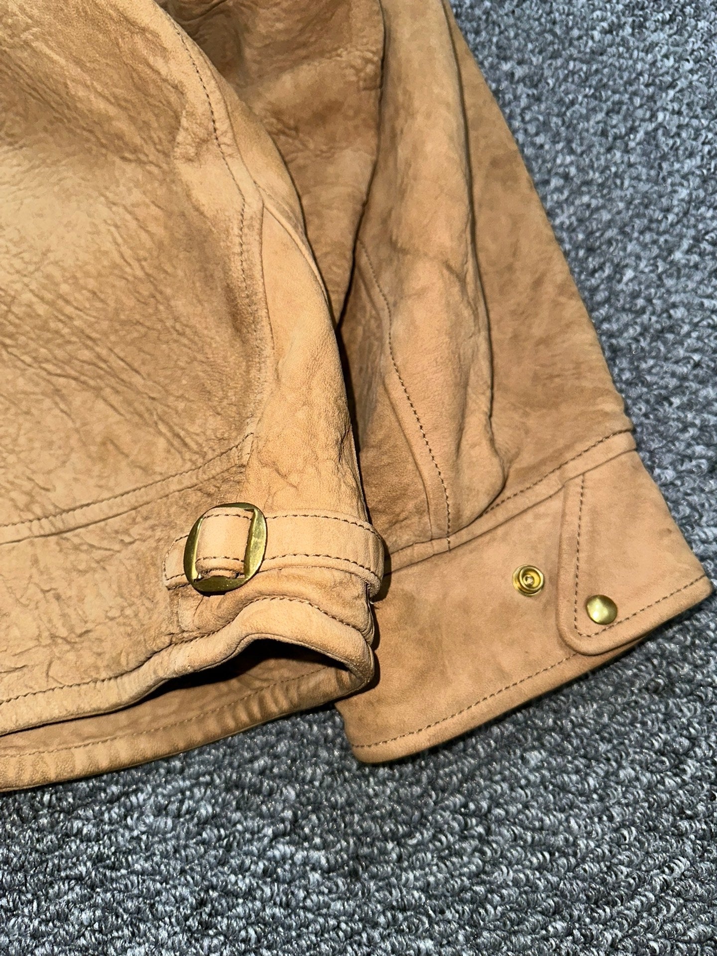 visvim munro sheepskin leather jacket