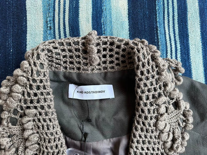 kiko kostadinov crochet blazer jacket