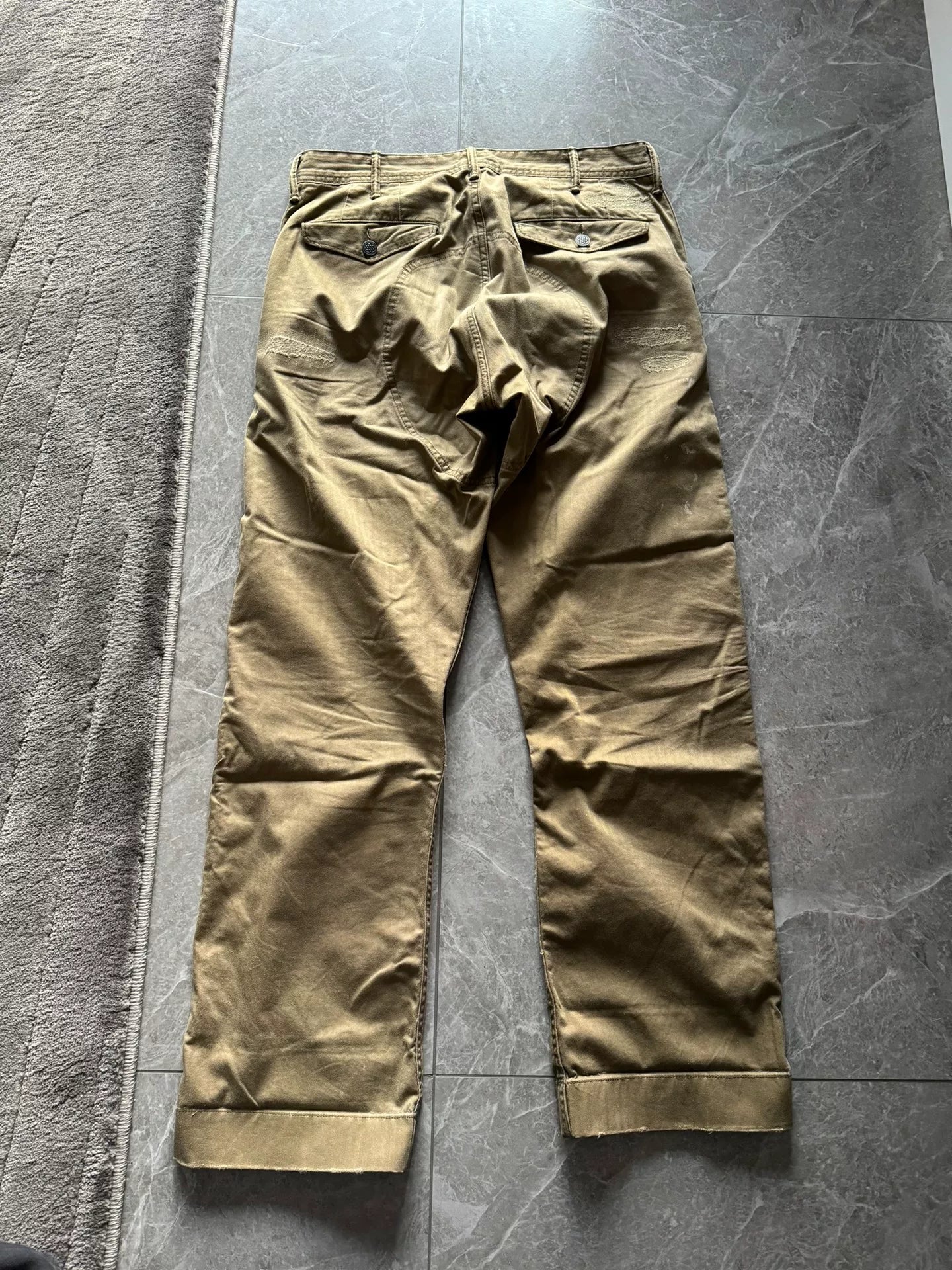 RRL Herringbone Patchwork Cargo Pants