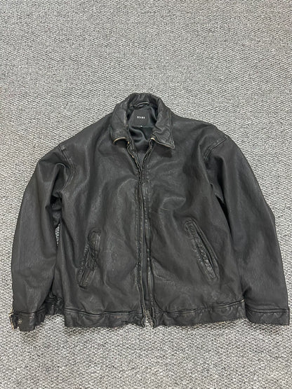 Beams Distressed Sheepskin Leather Jacket XL