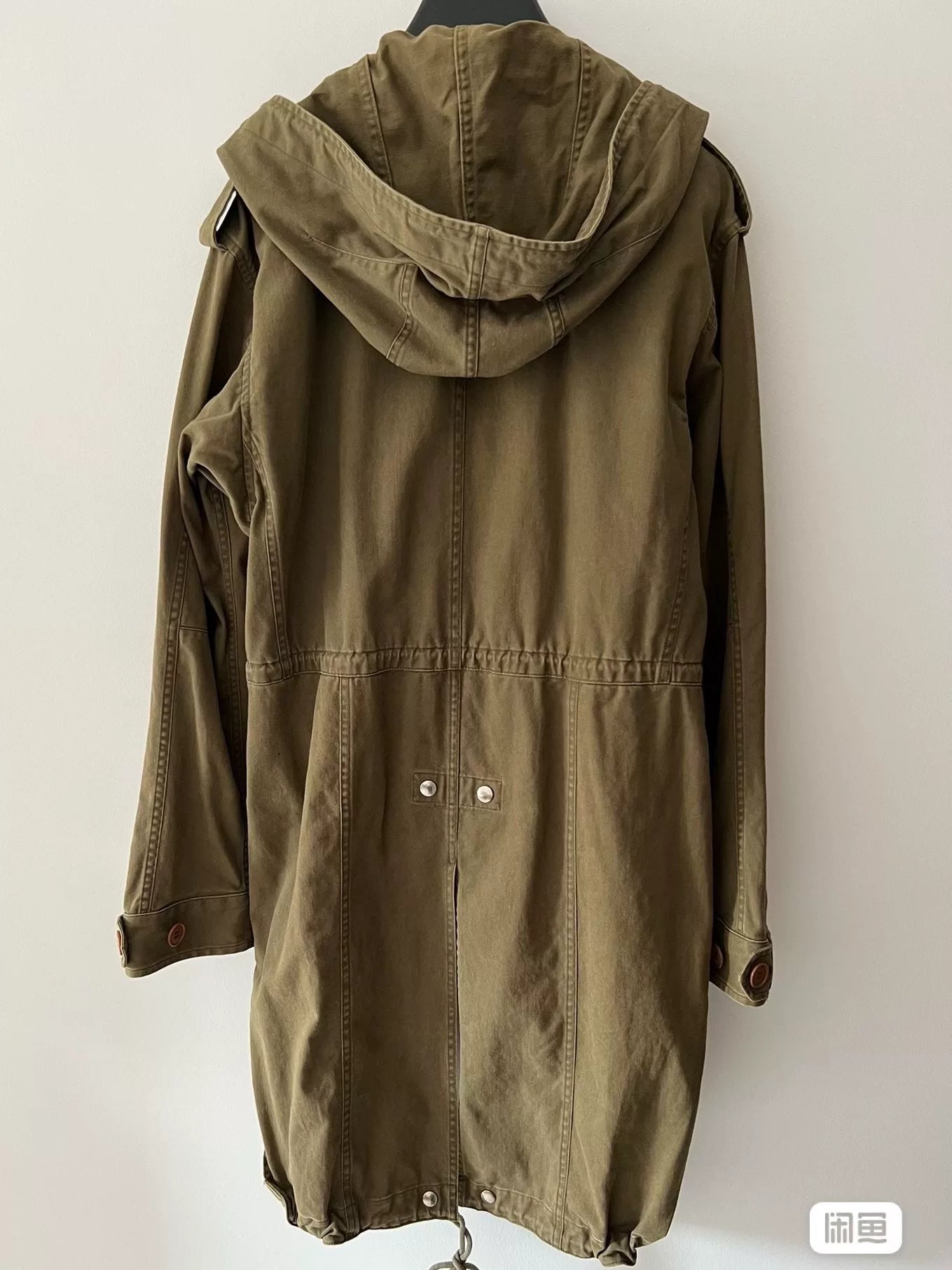 Saint Laurent 2014 Olive Green Military Coat