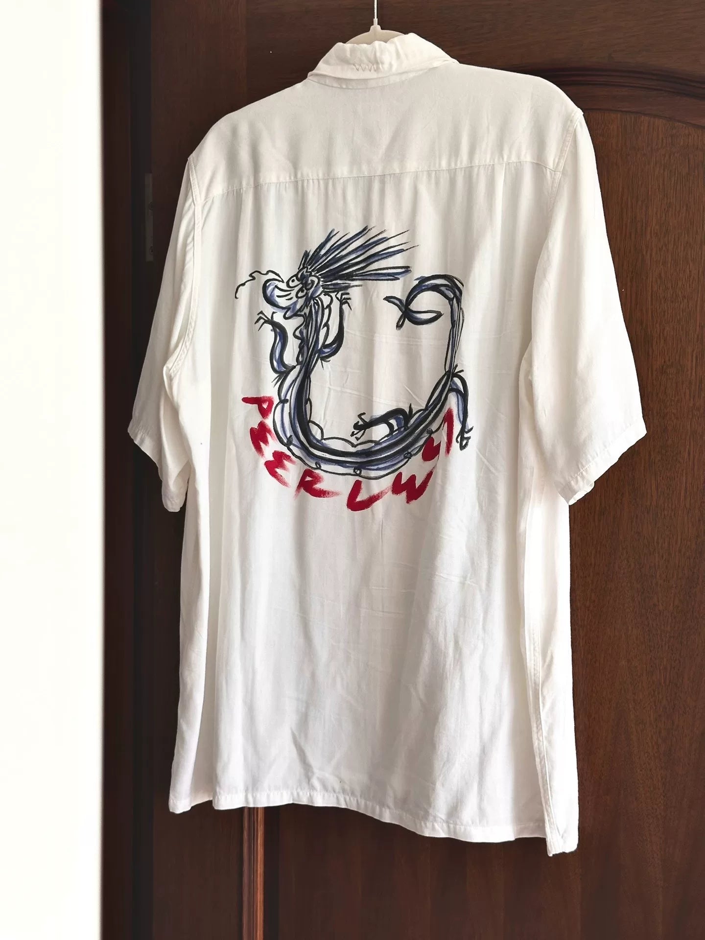visvim Hawaiian Cotton Shirt with Dragon Print