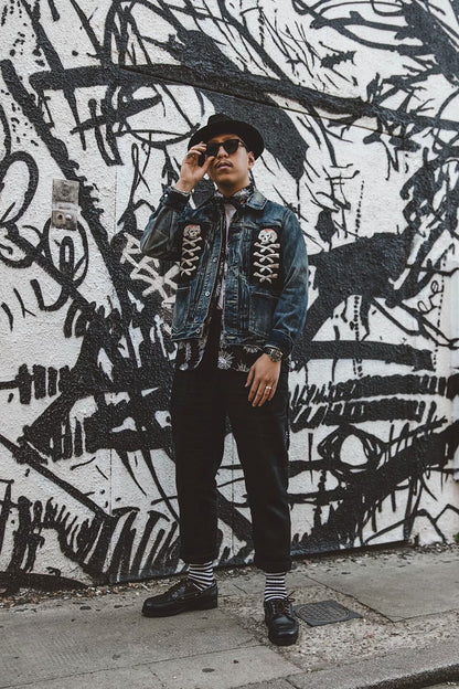 neighborhood x mr.porter savage denim jacket