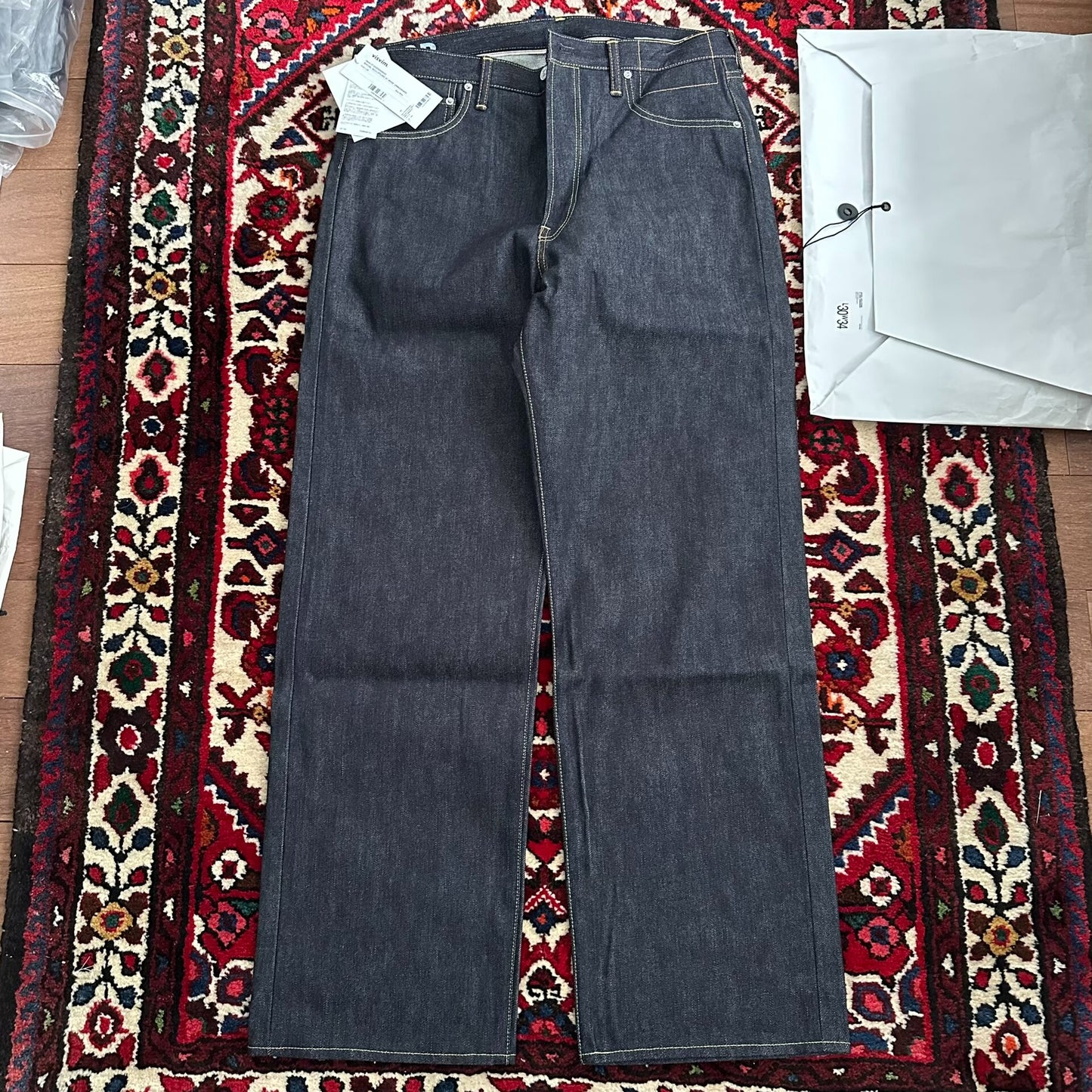 visvim wide denim pants w34l30