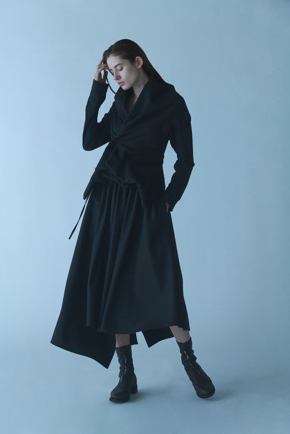 Yohji Yamamoto 24AW Asymmetric Wool Jacket