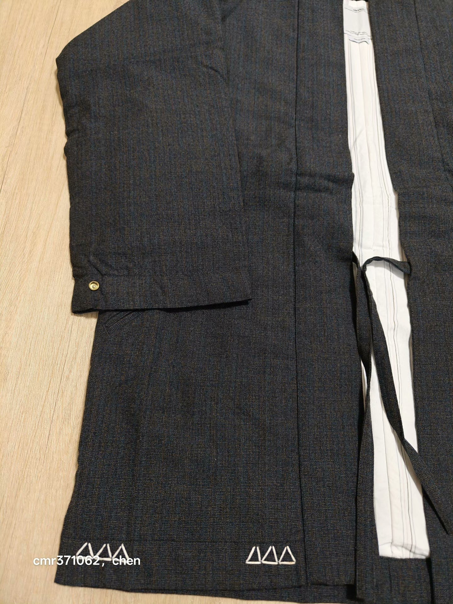 visvim 16AW Dotera Wool Stripe Coat