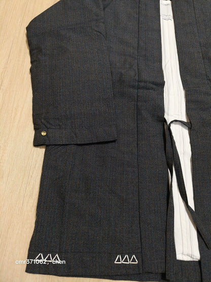 visvim 16AW Dotera Wool Stripe Coat