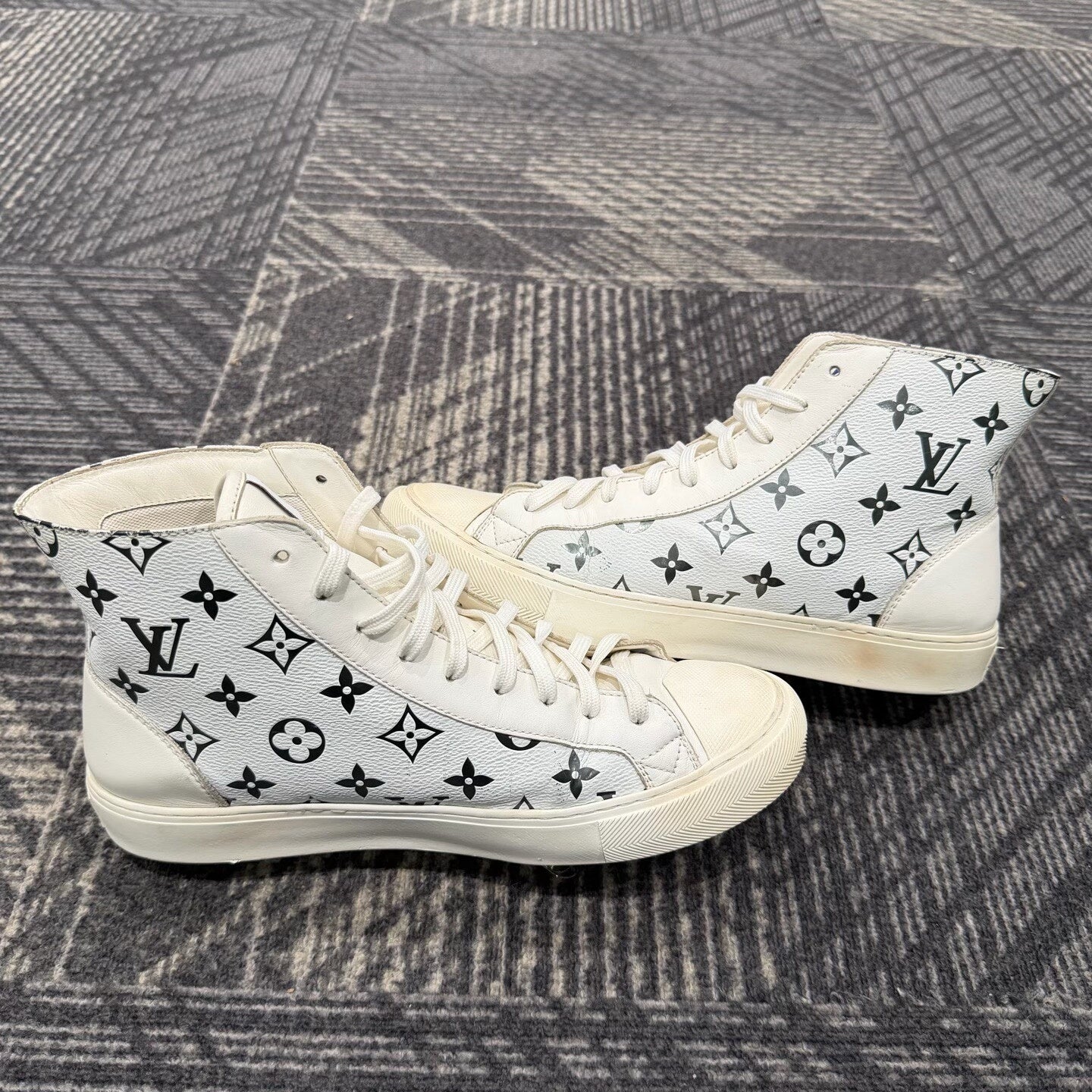 Louis Vuitton Monogram High-Top Sneakers