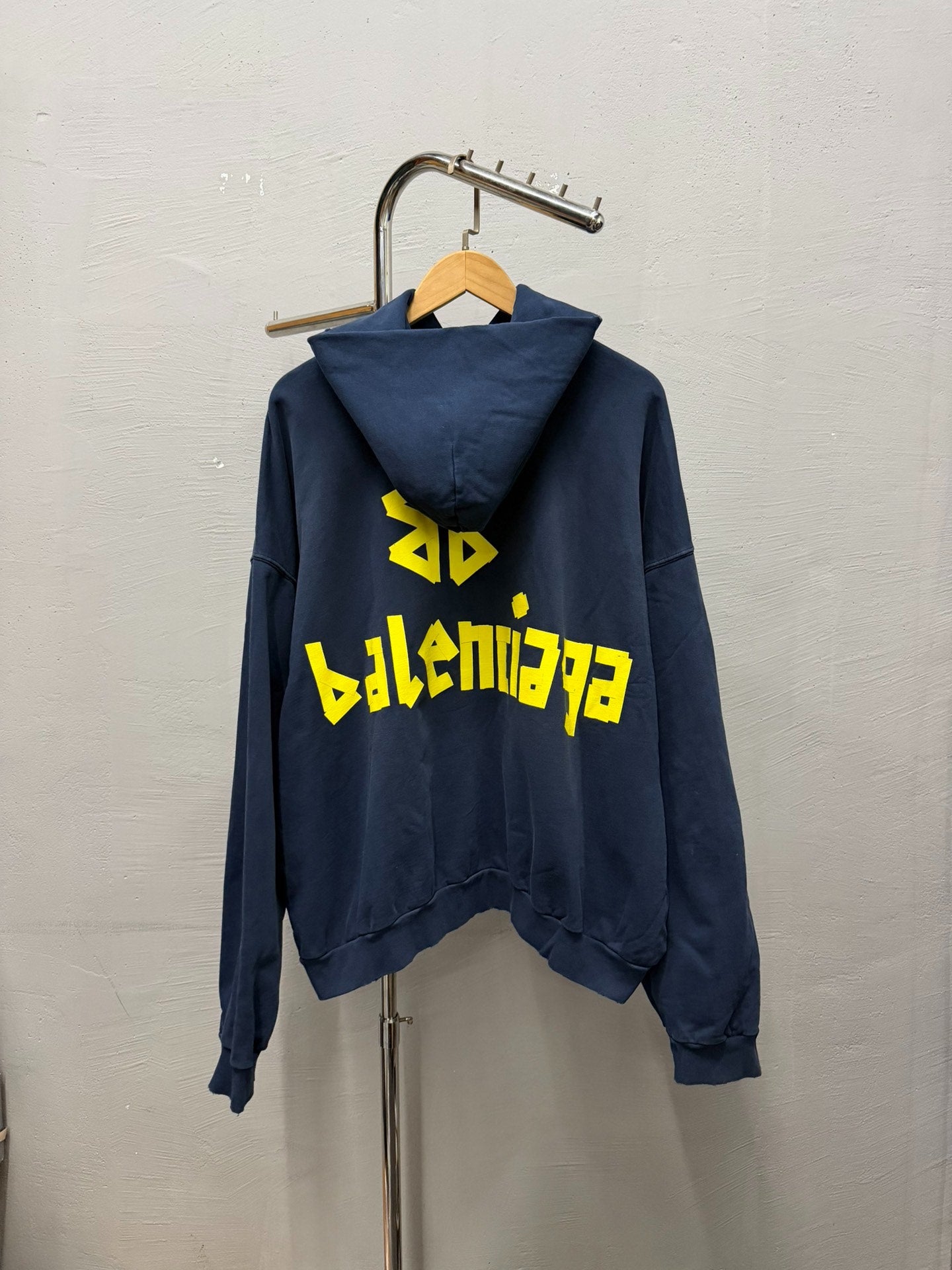 Balenciaga SS24 Dark Blue Tape Hoodie XXS
