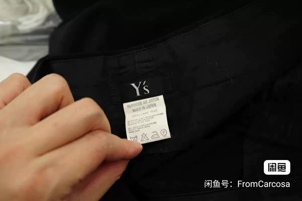 Yohji Yamamoto Spring Summer Pleated Suit Pants