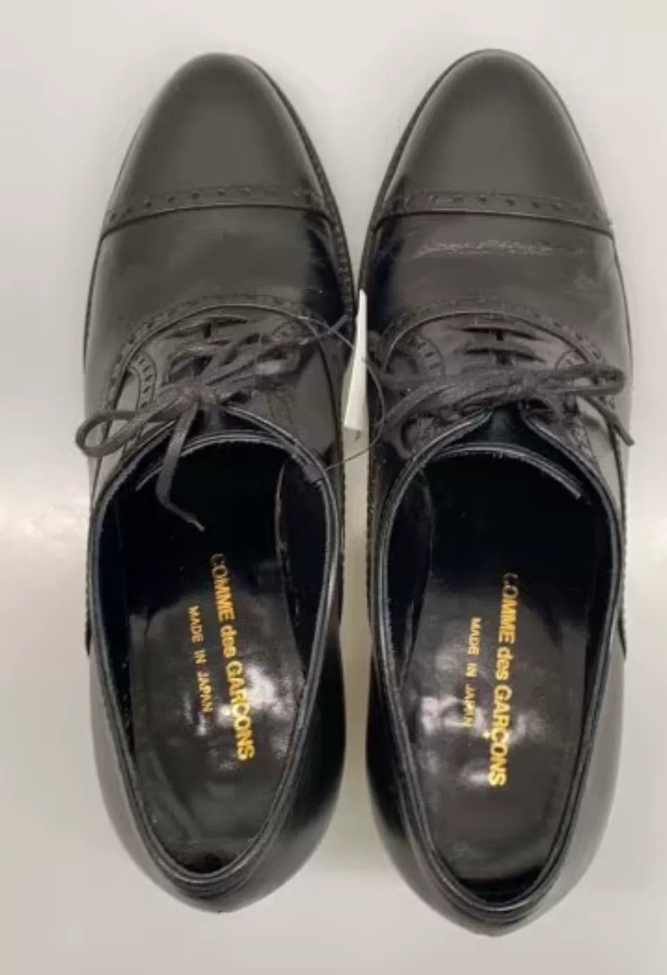 Comme des Garcons Black Leather Heels