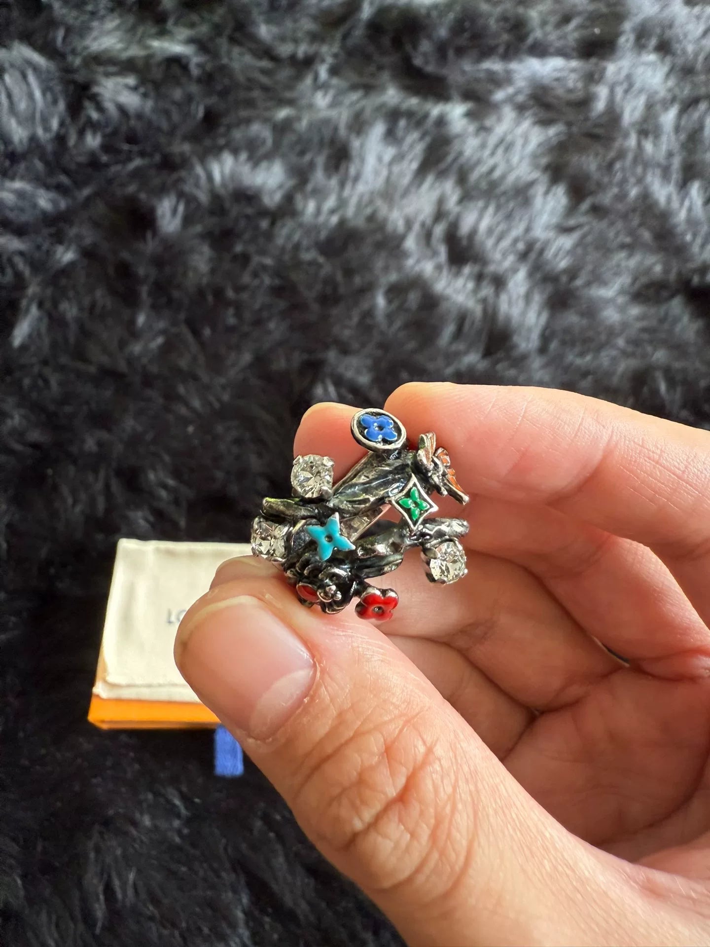 Louis Vuitton Floral Men's Ring Size L