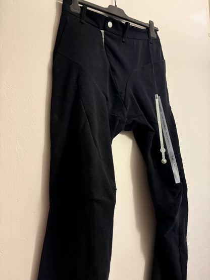 Leon Emanuel Blanck Black 3D Flared Pants