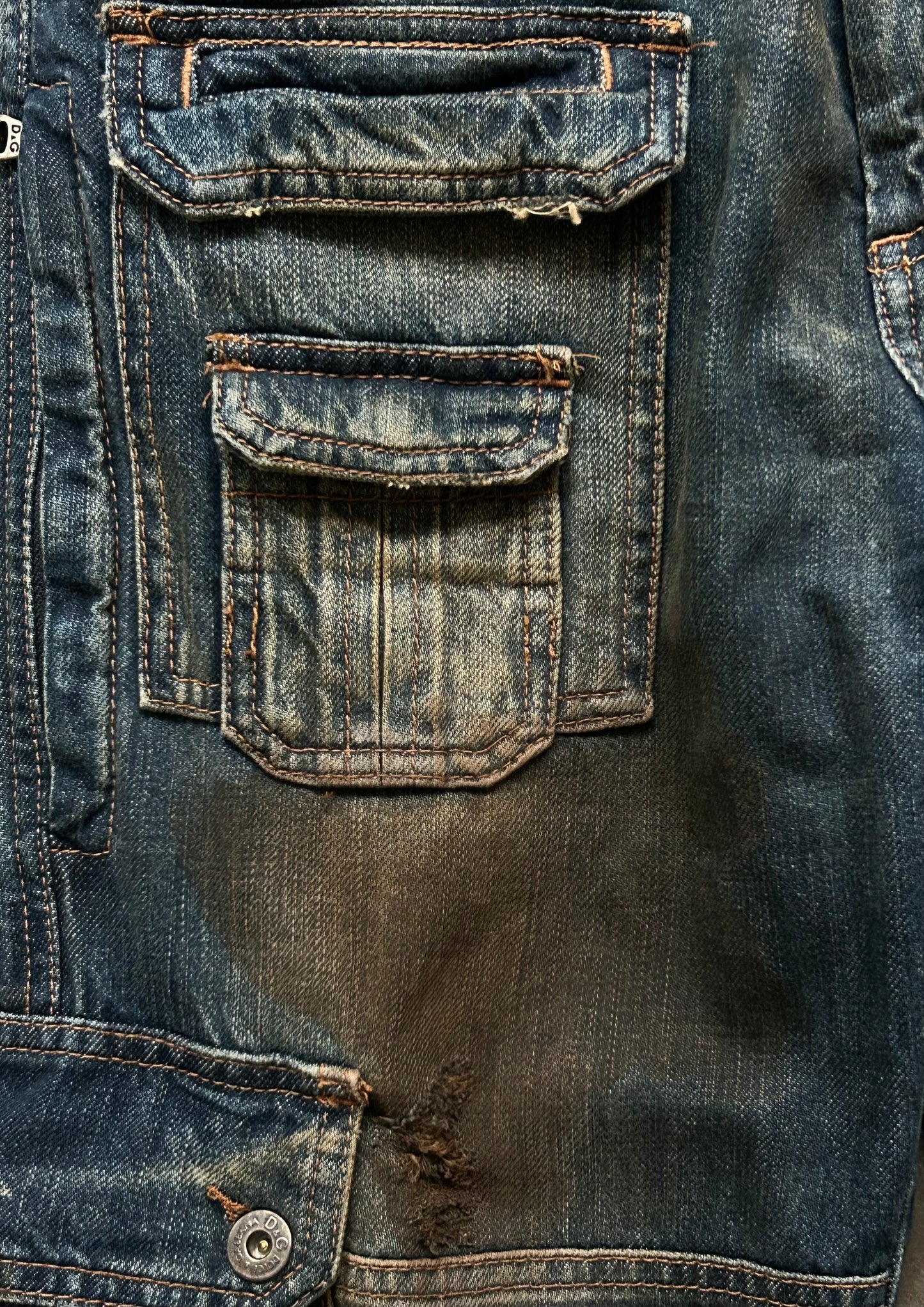 Dolce&Gabbana Cargo Pants with Mud Dye