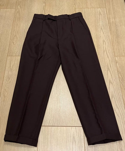 WACKOMARIA GUILTYPATIES Pleated Wool Trousers