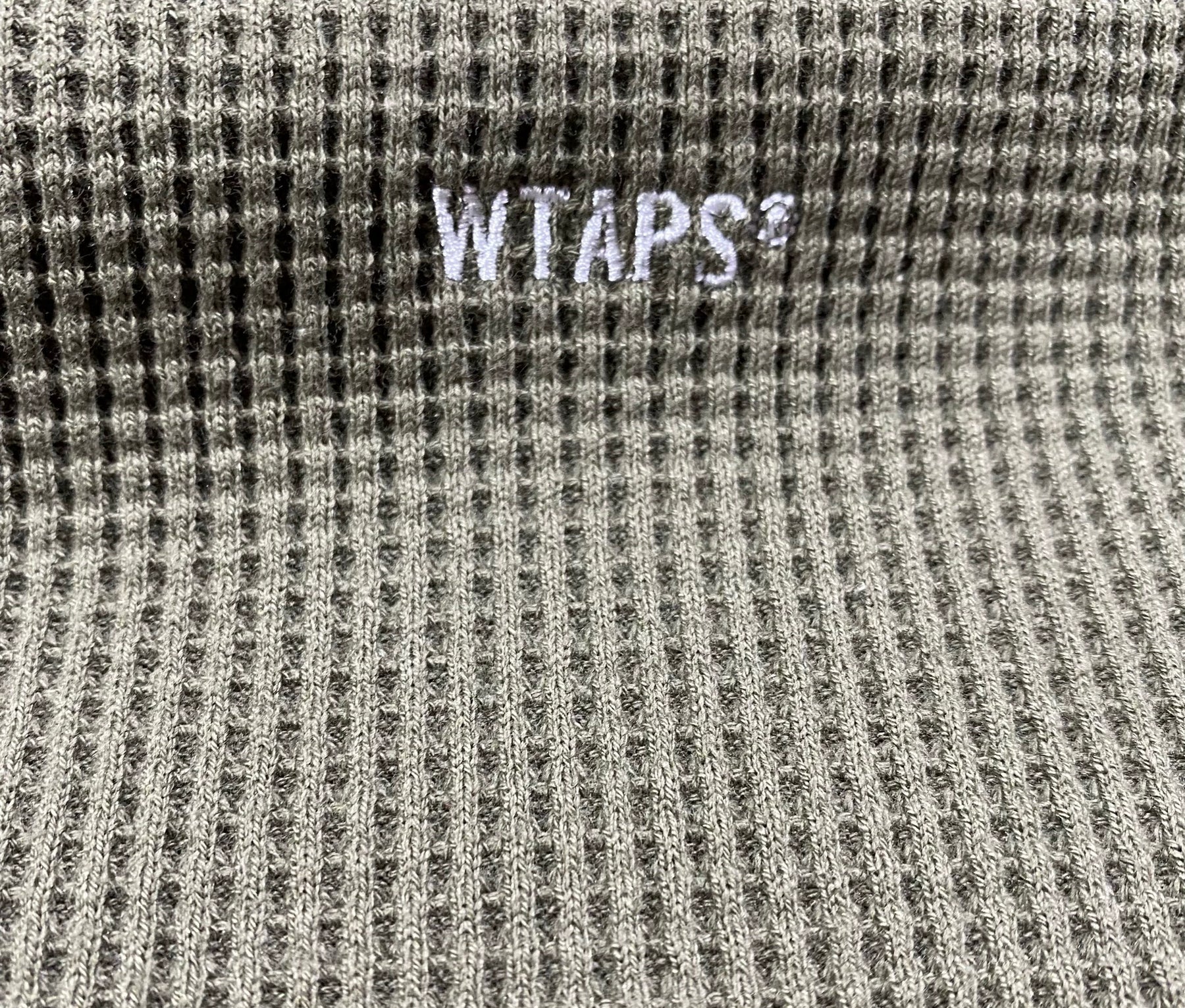 WTAPS 21ss Waffle Long Sleeve Sweatshirt