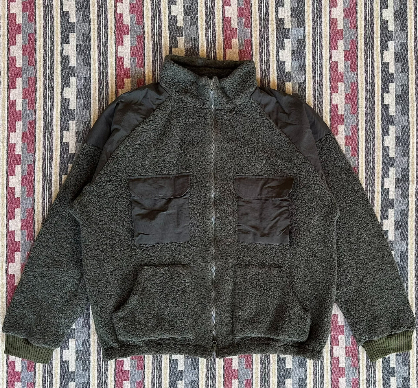 vintage wool fleece jacket by nanamica