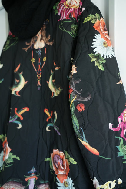 Yohji Yamamoto Two-Sided Coat with Floral Print