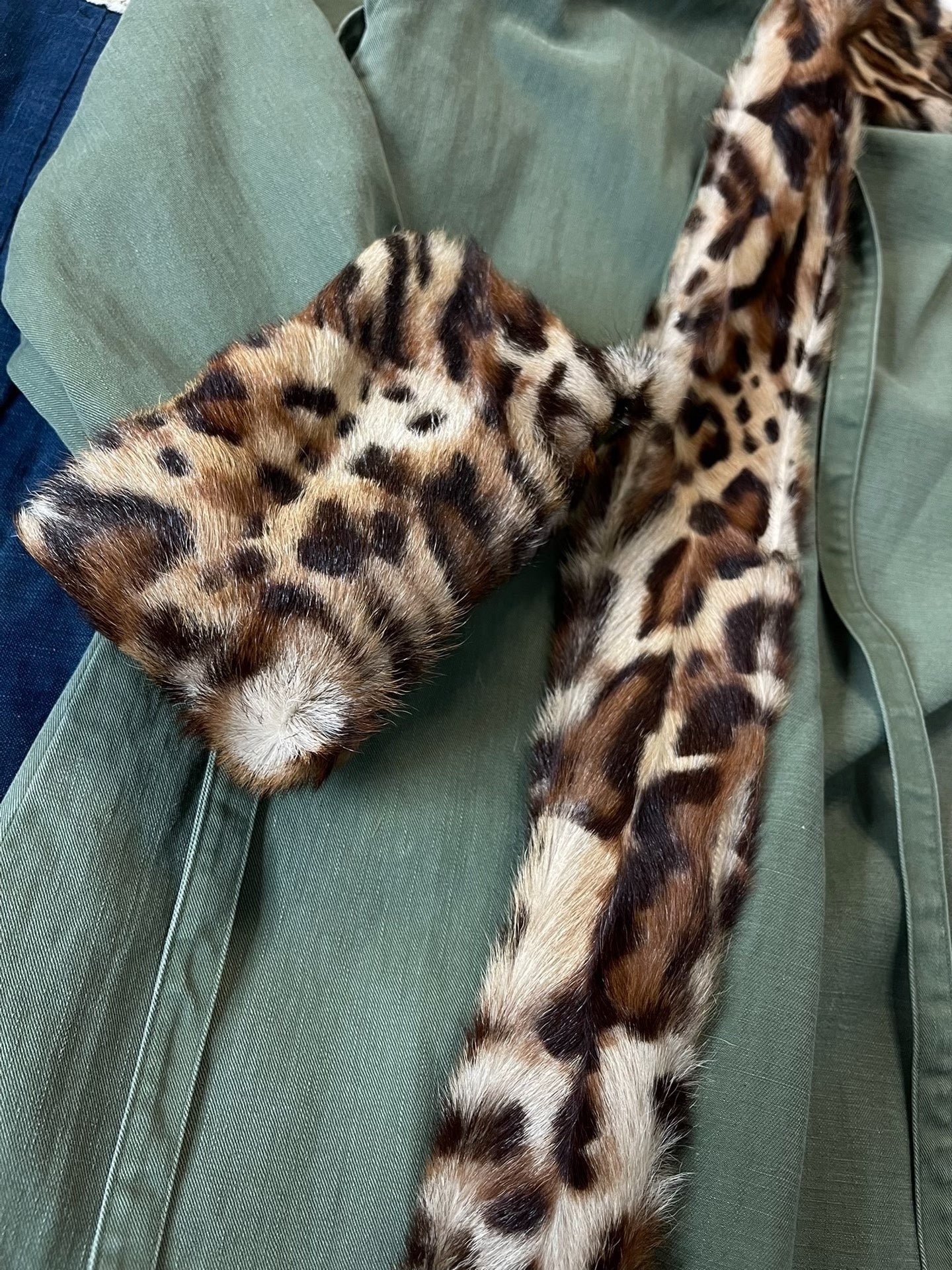 VISVIM 12AW LHAMO ROBE Leopard Print