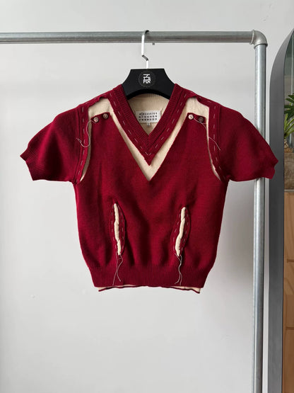 Maison Margiela Knit Top with Unique Design