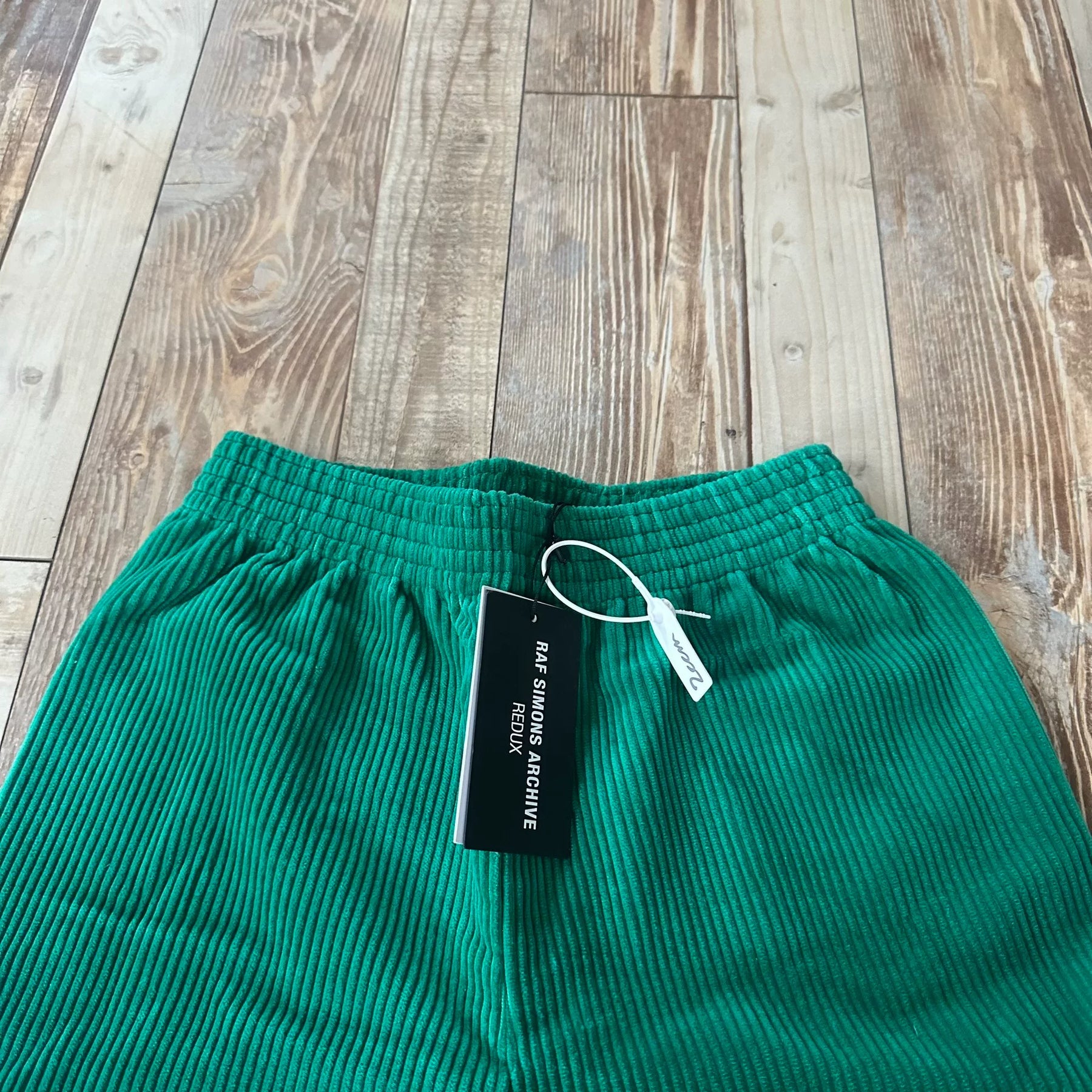 RAF SIMONS ARCHIVE REDUX Green Corduroy Pants