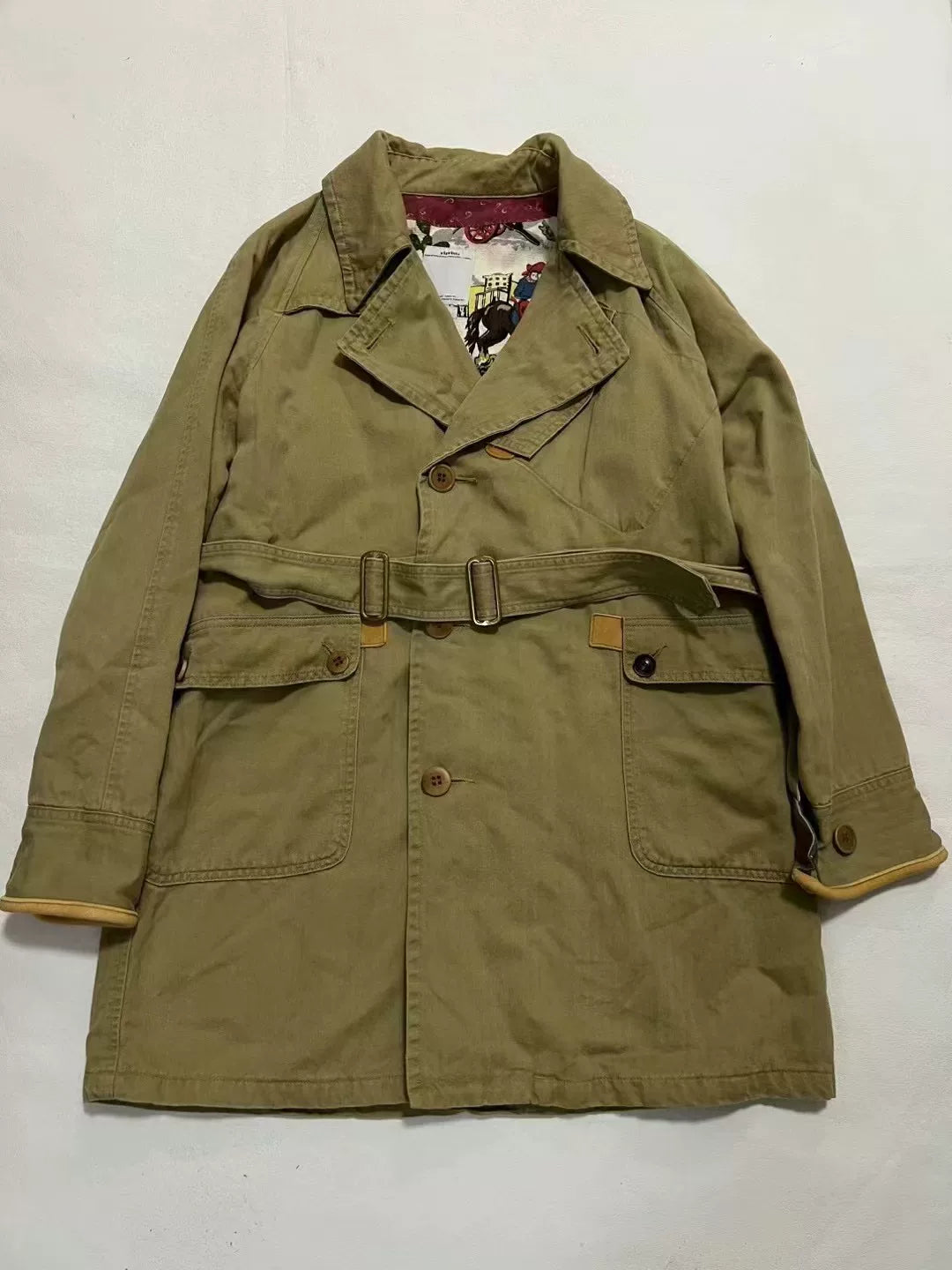 visvim 14AW HENDEE TRENCH HERRINGBONE