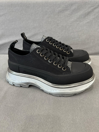 alexander mcqueen black platform shoes size 40