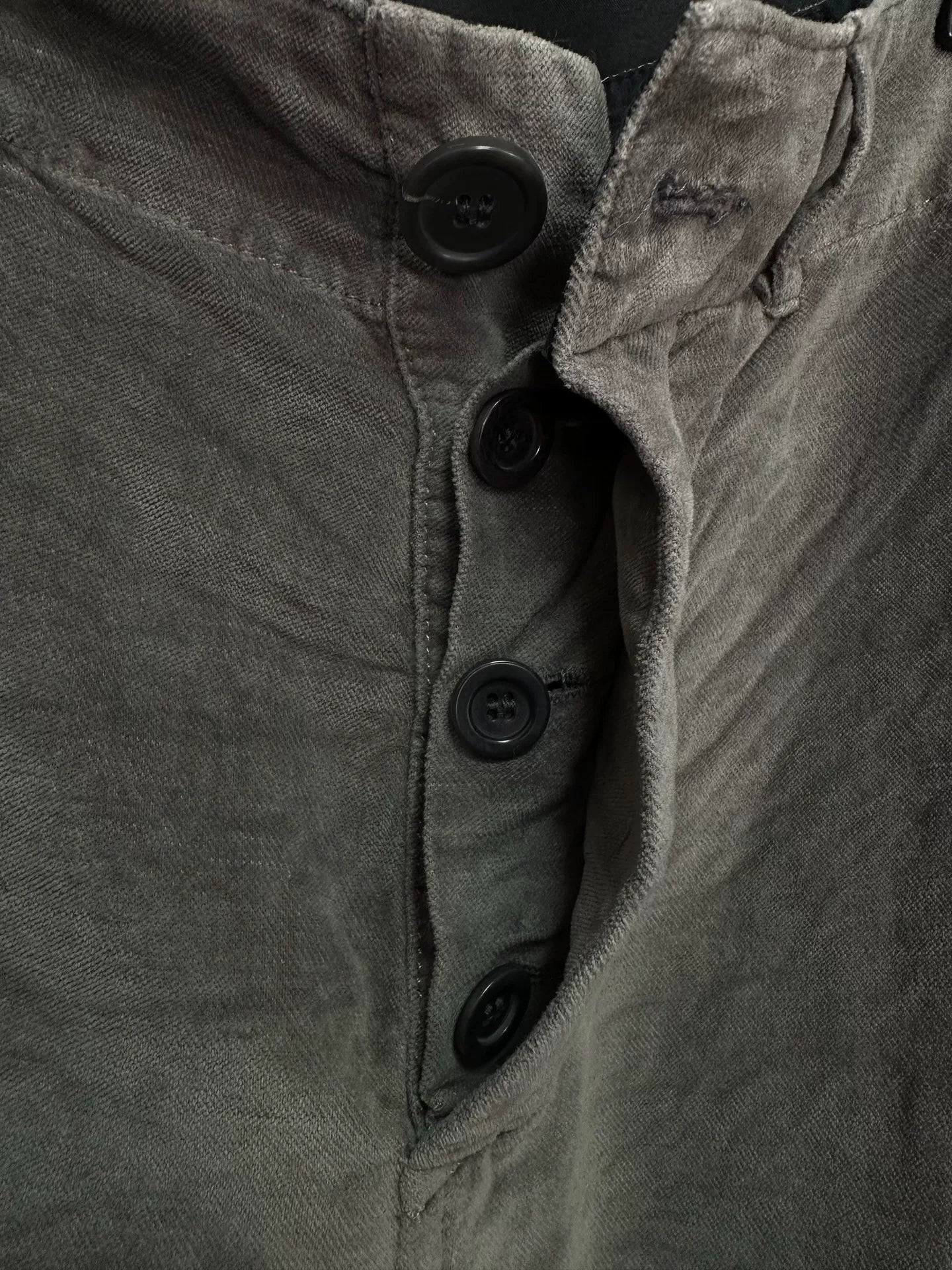 gray velvet pants by casey casey