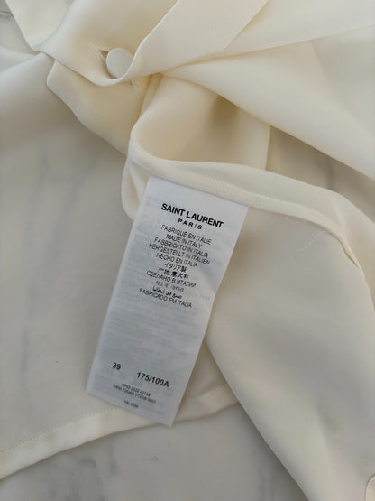 Saint Laurent Men's Beige Silk Shirt