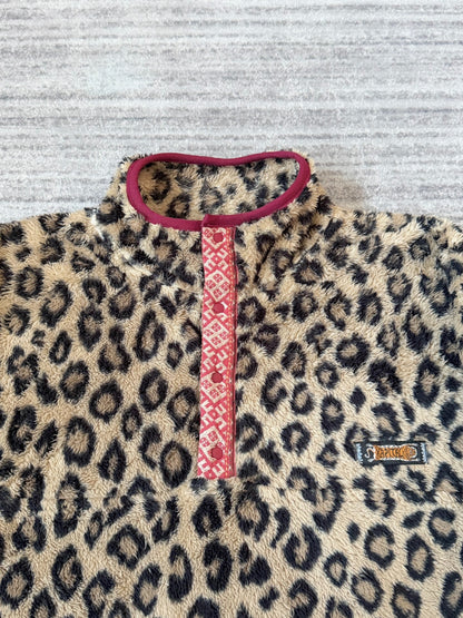 leopard fleece blouson jacket by kapital
