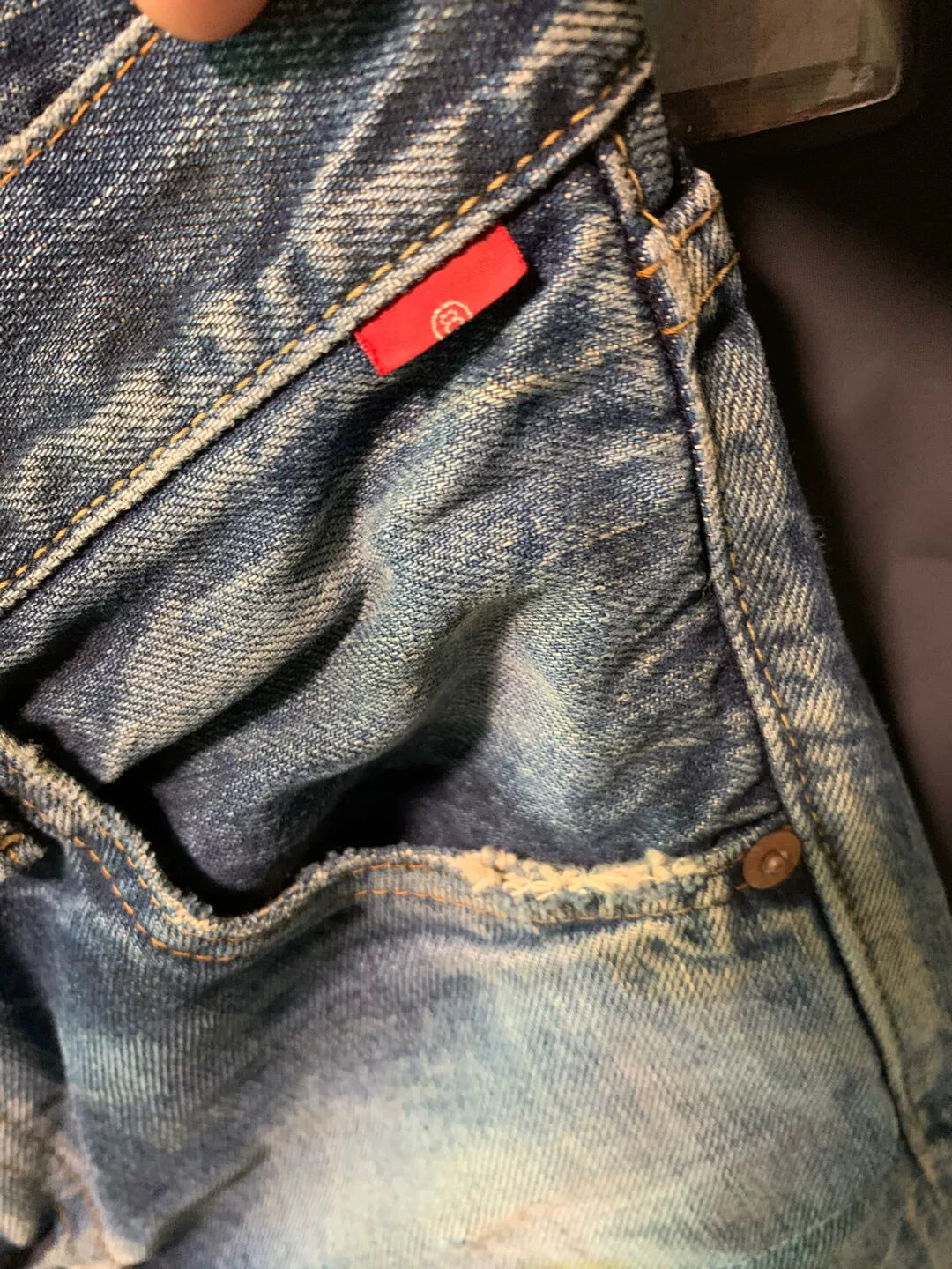 stylish raw denim slim fit jeans W30