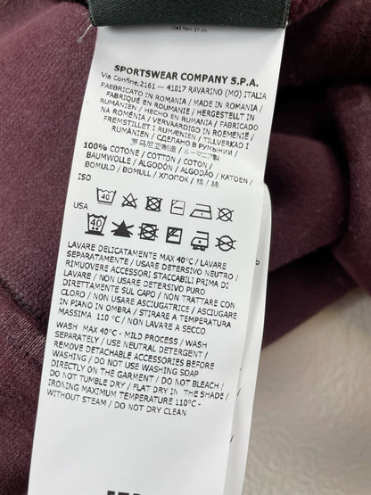 stone island purple frost effect sweatshirt