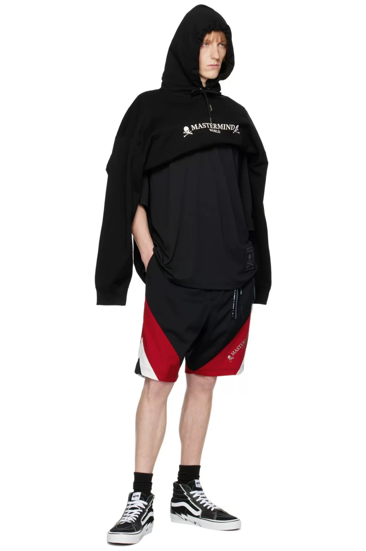 mastermind world casual shorts with skull logo