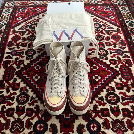 visvim skagway hi canvas shoes size 8