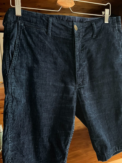 visvim 2017 plant-dyed corduroy shorts