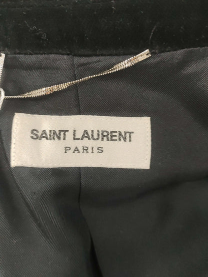 Saint Laurent Black Velvet Blazer Size 48