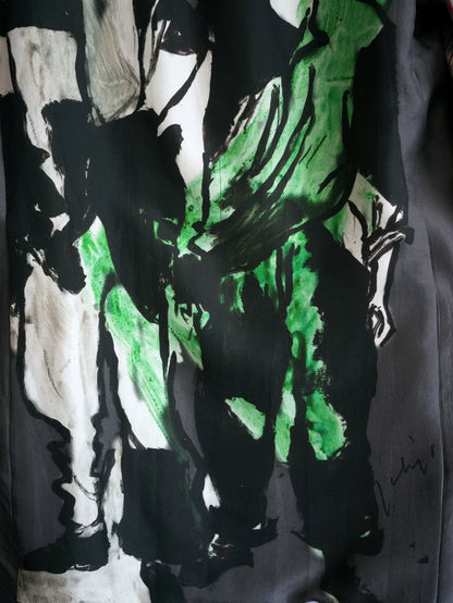 yohji yamamoto twin dye suit set