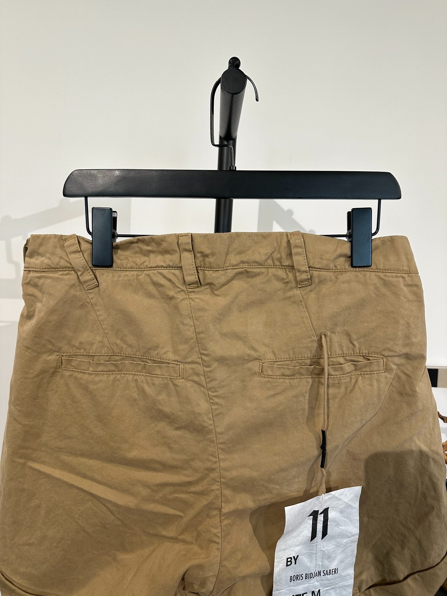 Boris Bidjan Saberi 11by bbs P5 Beige Twill Shorts
