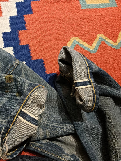 RRL Double RL Yellow Mud Dye Red Selvedge Jeans