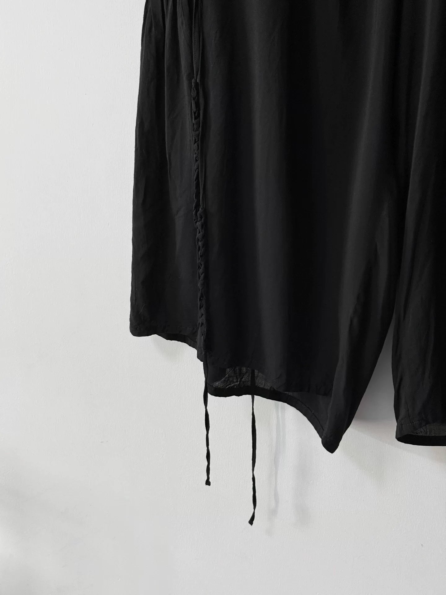 Yohji Yamamoto BLACK Scandal 19SS Wide-Leg Kendo Pants