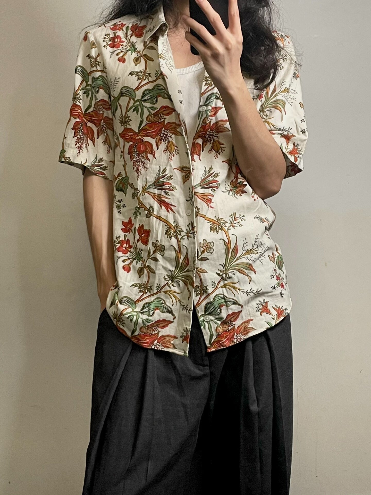 Alexander McQueen Floral Print Shirt