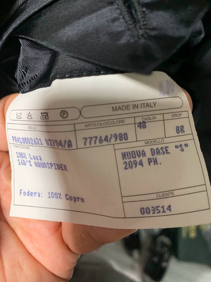 isaia Napoli grey single breasted blazer